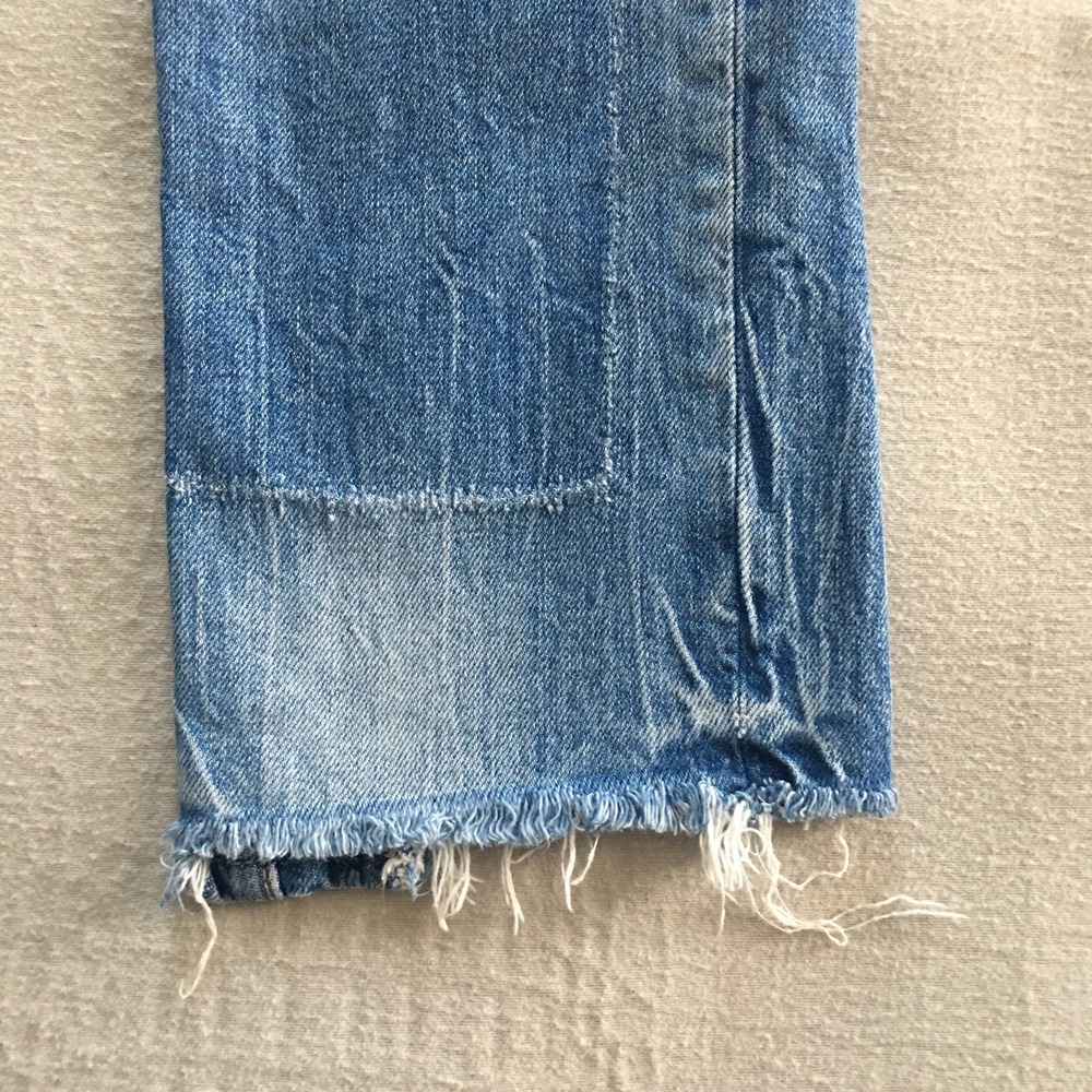 VTG Joe's The Lara Mid Rise Jeans Size 25 Cigarette Raw Hem Ankle Stretch Patchw - Picture 4 of 11